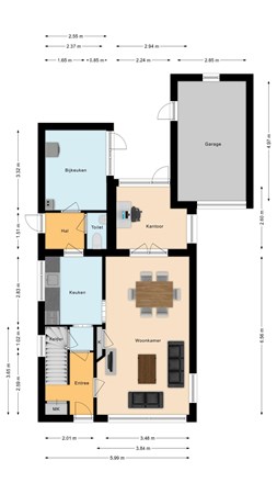 Plattegrond - Norbartstraat 1, 4921 EB Made - Begane grond.jpg